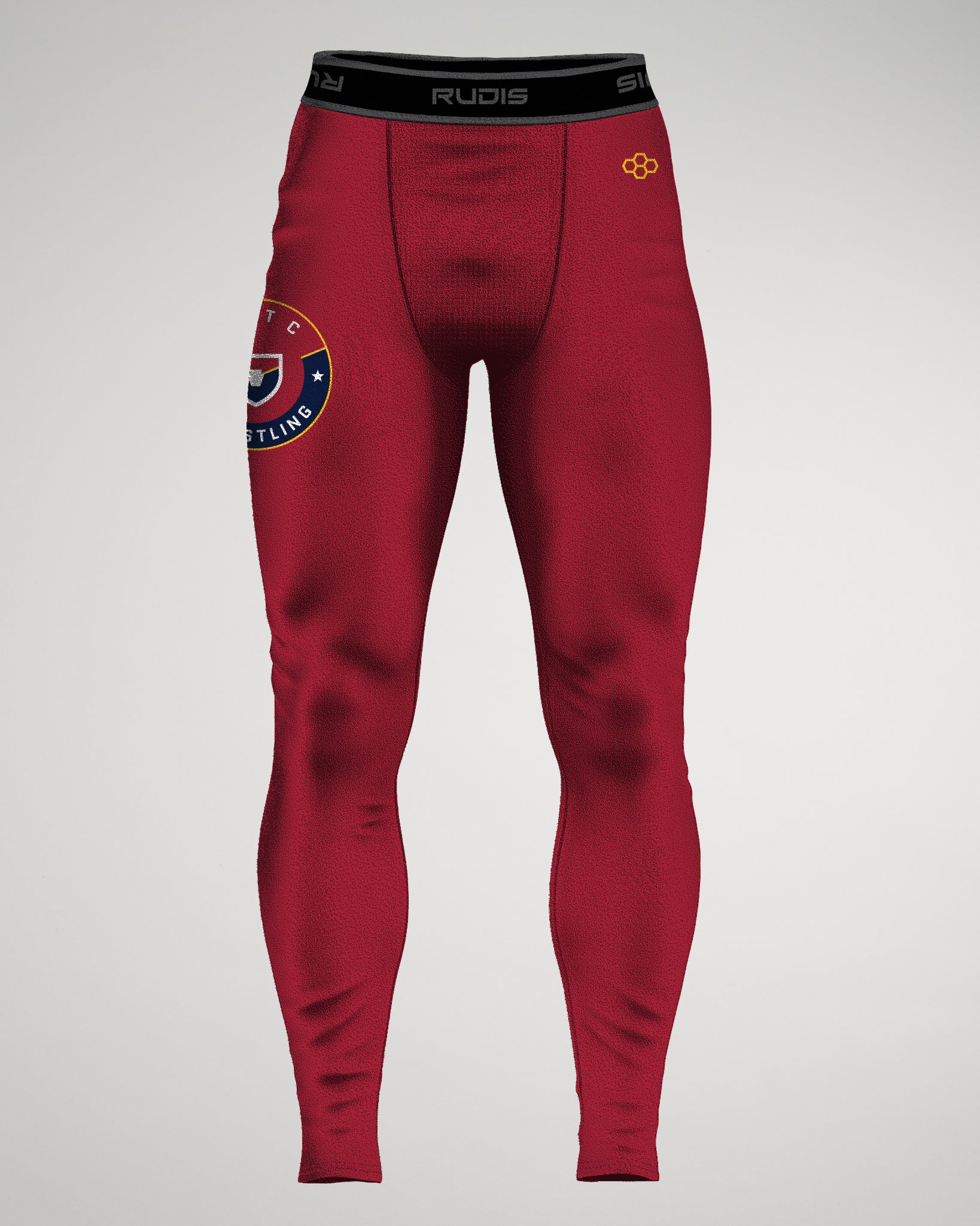 Compression Pants Unisex PRTC red RUDIS