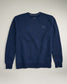 A navy blue sweatshirt featuring a simple design long sleeves and a subtle logo on the chest ideal for casual wear