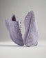 A pair of light purple athletic shoes featuring a breathable mesh upper and a durable rubber sole designed for maximum comfort and performance