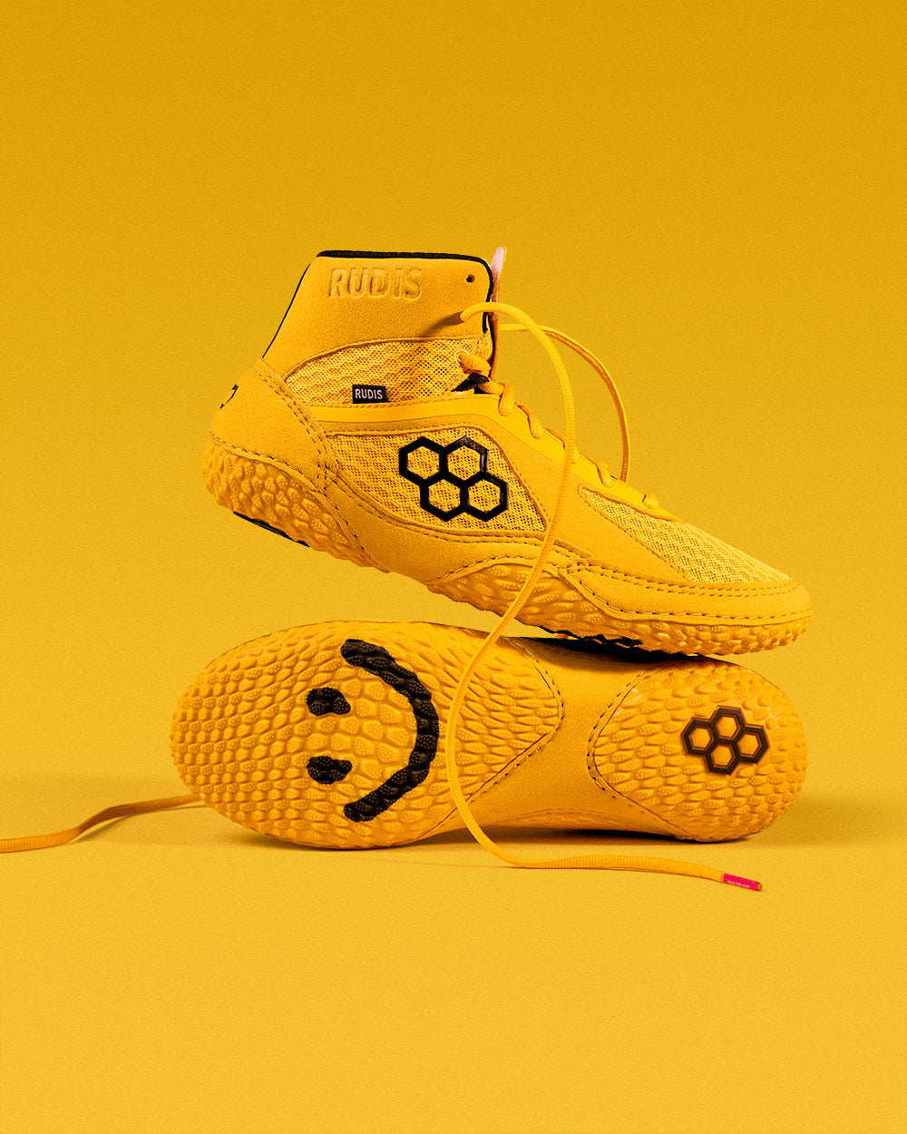 RUDIS Alpha 2.0 Adult Wrestling Shoes - Happy Yellow