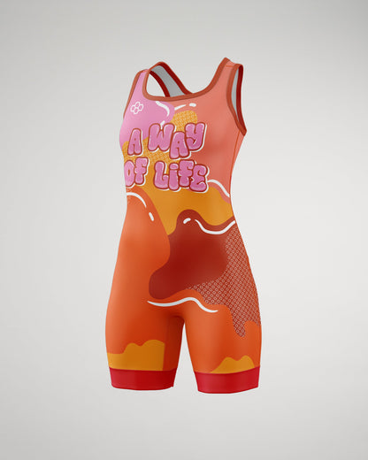 RUDIS Bubble Girl's Elite Wrestling Singlet