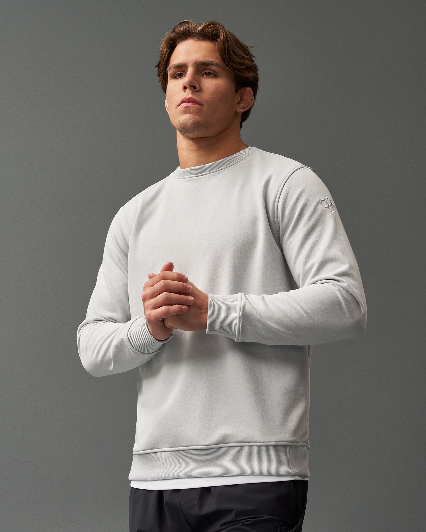 RUDIS Elite Terry Crewneck - Lunar Gray