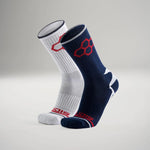 RUDIS Red/White/Navy Knit Essential Socks (2 Pair)