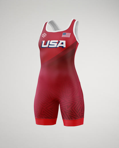 RUDIS Freedom Girl's Elite Wrestling Singlet