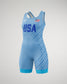 RUDIS Freefall Girl's Elite Wrestling Singlet