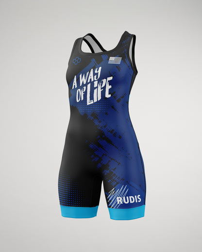 RUDIS Grit Girl's Elite Wrestling Singlet