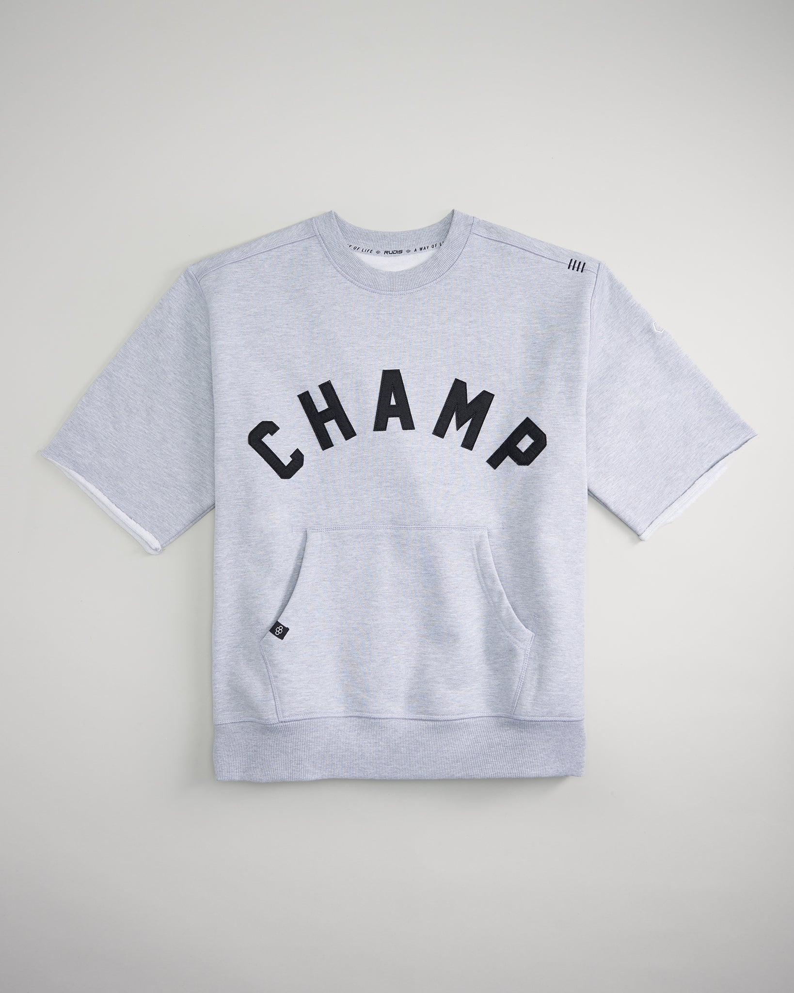 Champion behind the label cut off crew sale