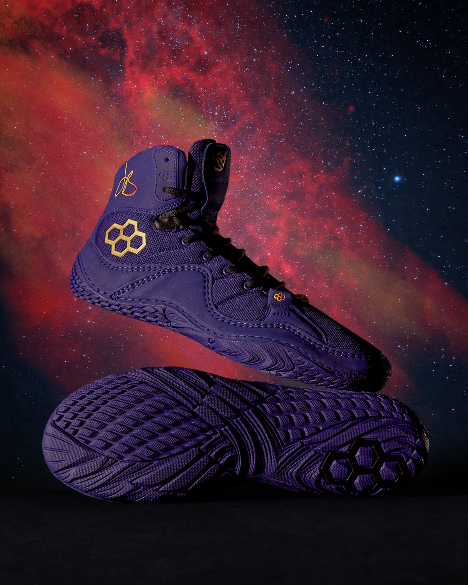 Purple wrestling boots online