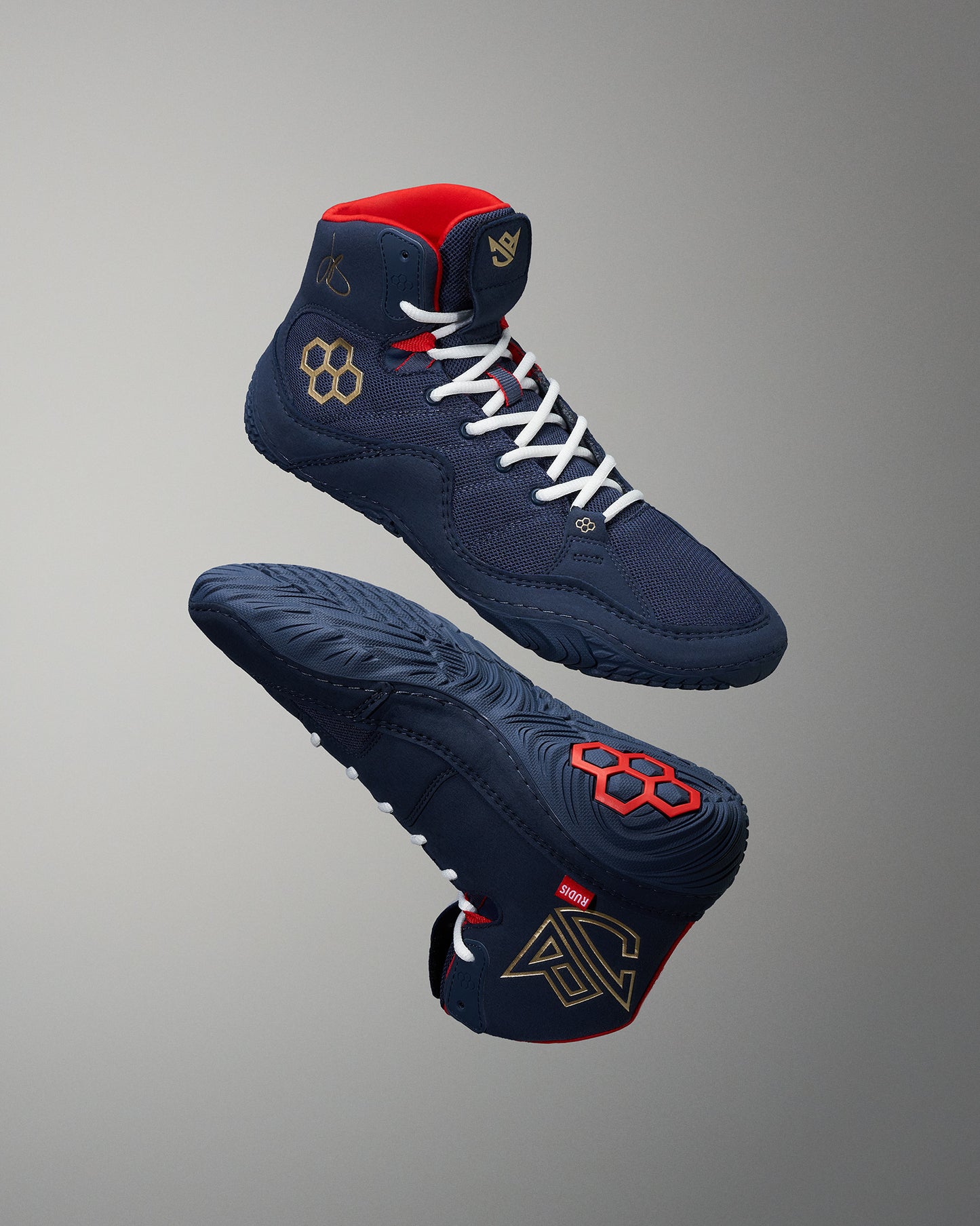 JB1 Adult Wrestling Shoes - Navy