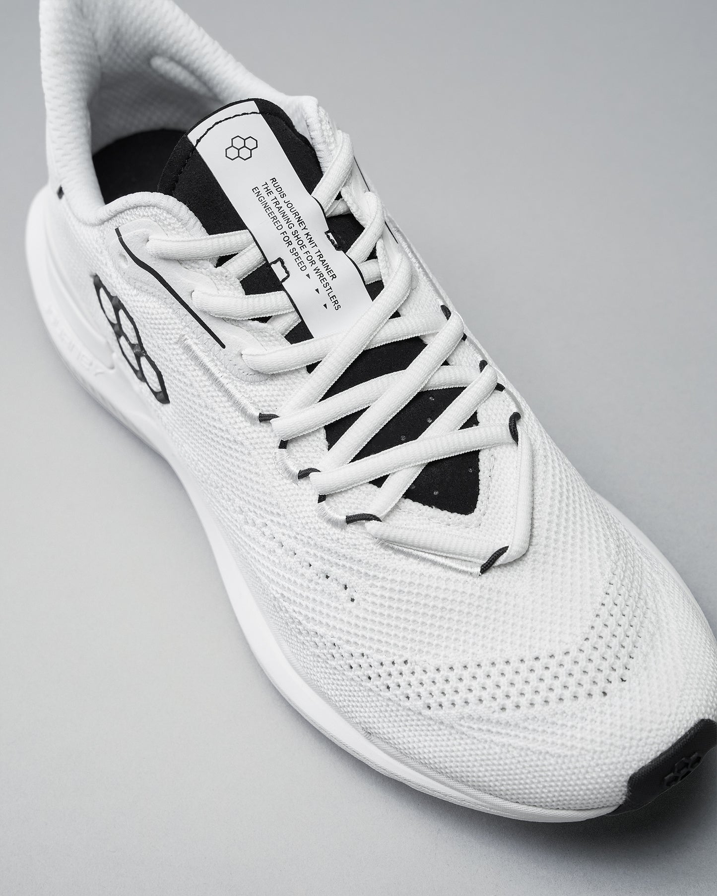 Chaussures d'entraînement pour adultes RUDIS Journey Knit - Blanc/Fluo