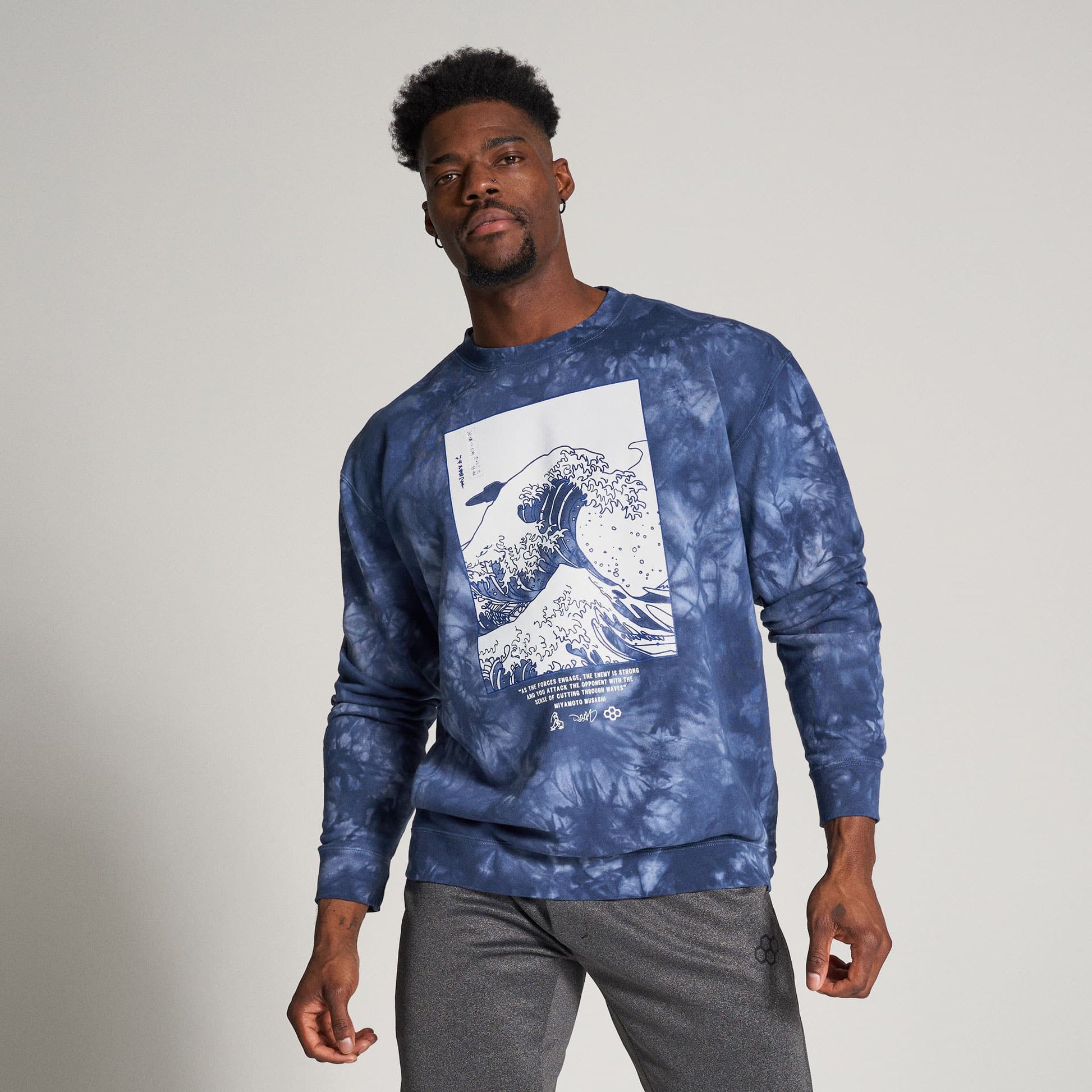 Light blue best sale tie dye crewneck