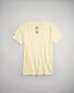 A light yellow t-shirt featuring the text SIT GRL PWR printed on the back