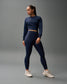 COOL-FEEL Women's Fitted Crew - Navy