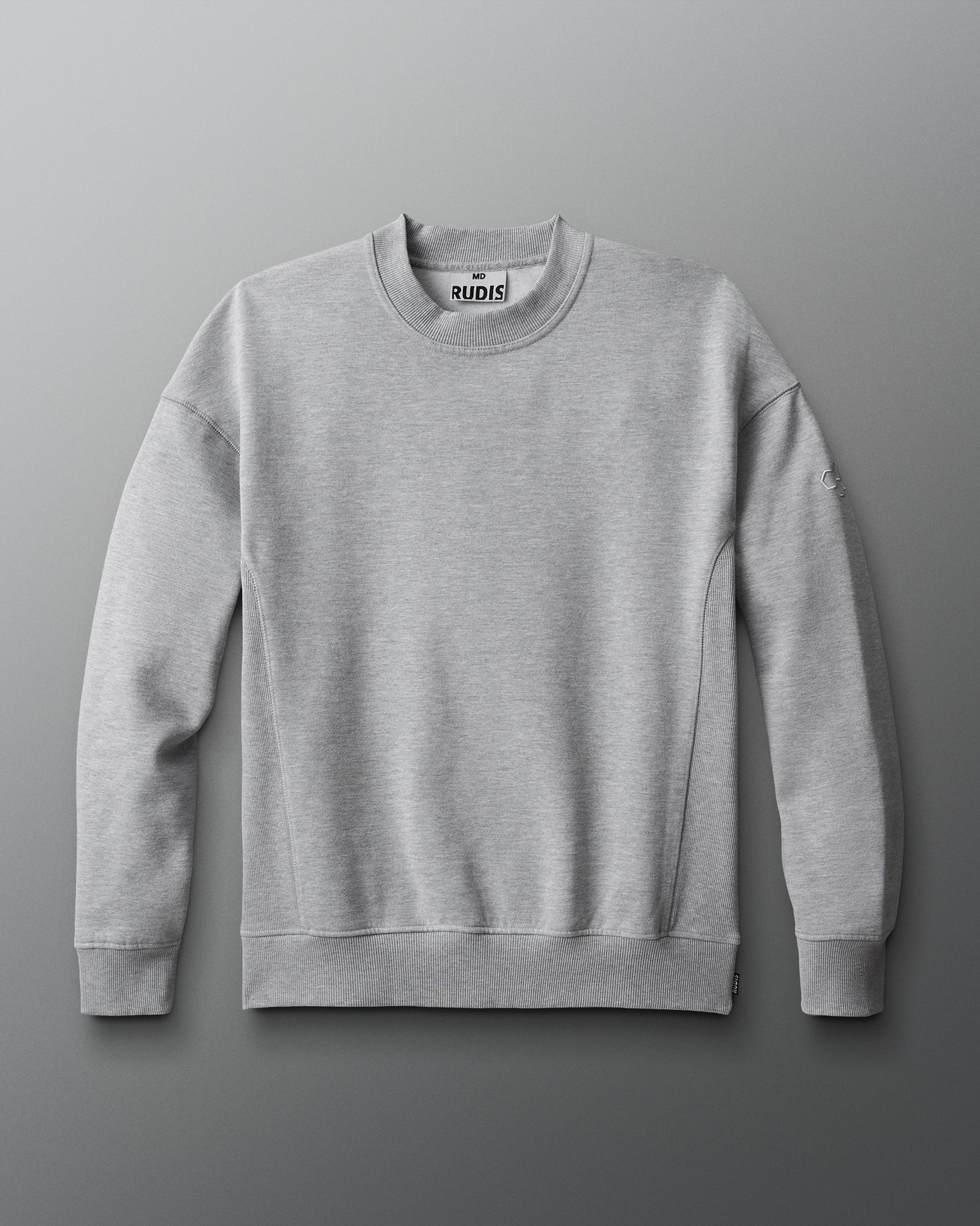 RUDIS Titan Heavyweight Fleece Crewneck - Athletic Grey