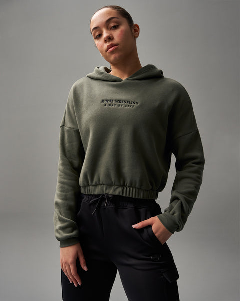 RUDIS Cinched Women s Crop Hoodie