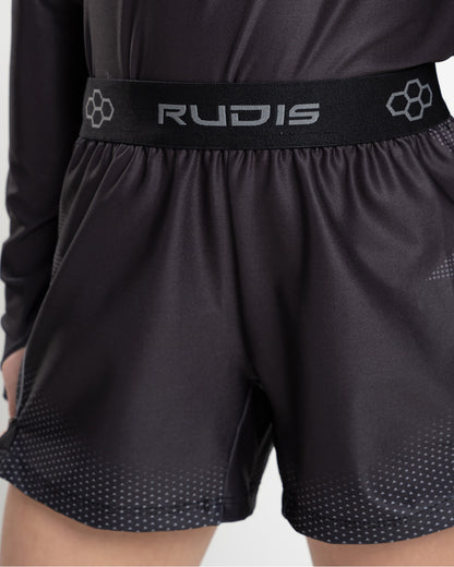 RSQ Mid Rise Cuff Girls Shorts - BLACK
