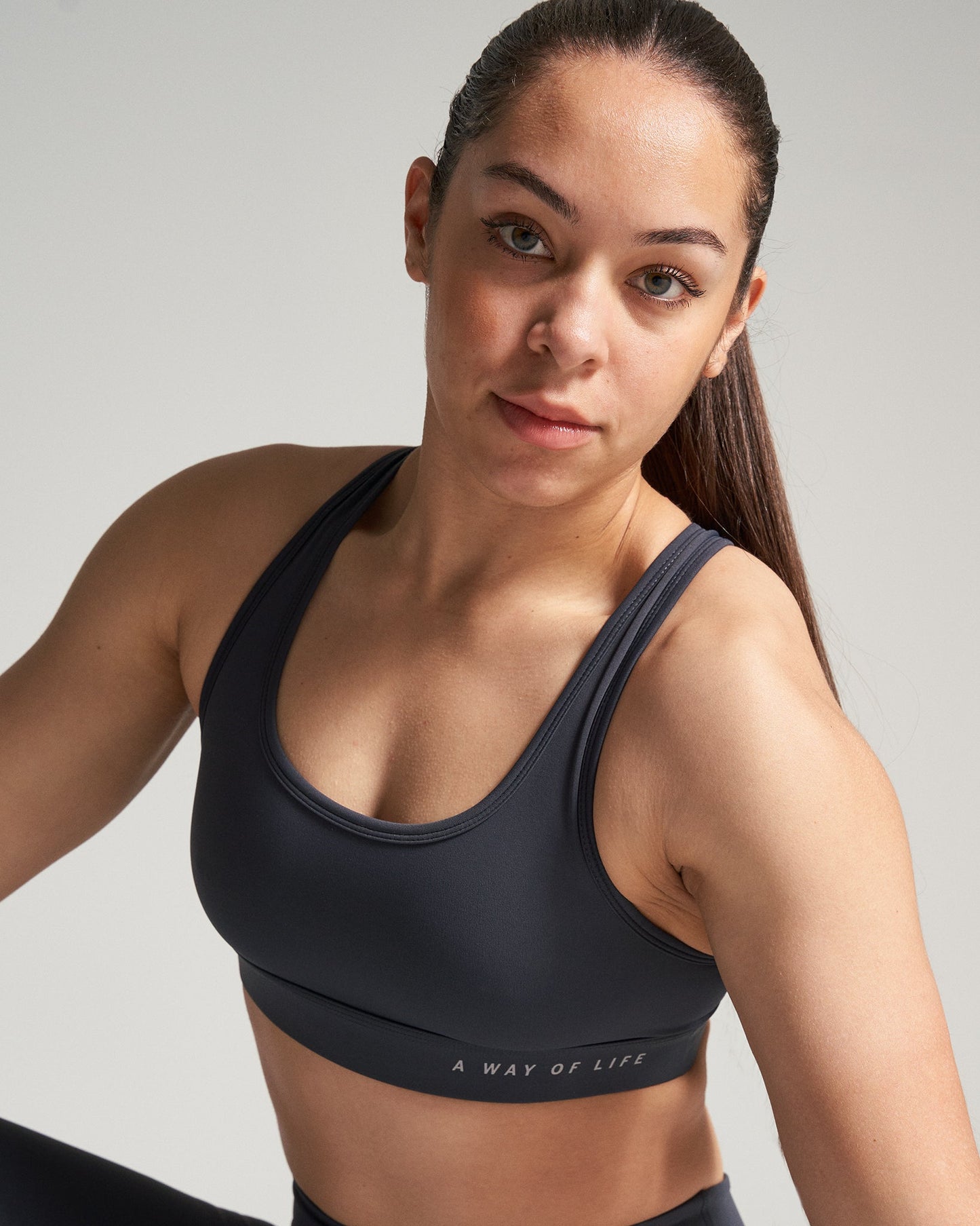 RUDIS Women's Sports Bra - Charcoal