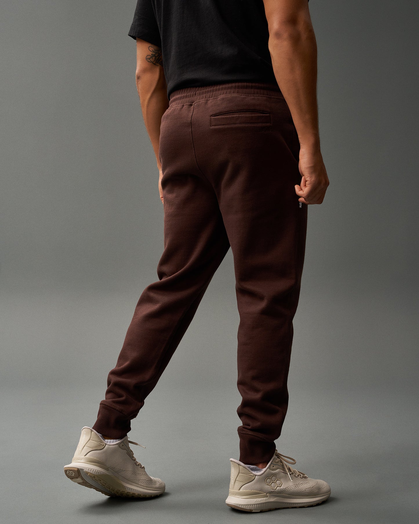 Pantalon de jogging en polaire épaisse RUDIS Titan - Café moulu