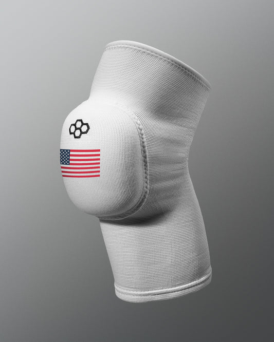 Flag Cushion White Knee Pad