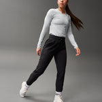 RUDIS Performance Women's V-Neck Long Sleeve - Lunar Gray