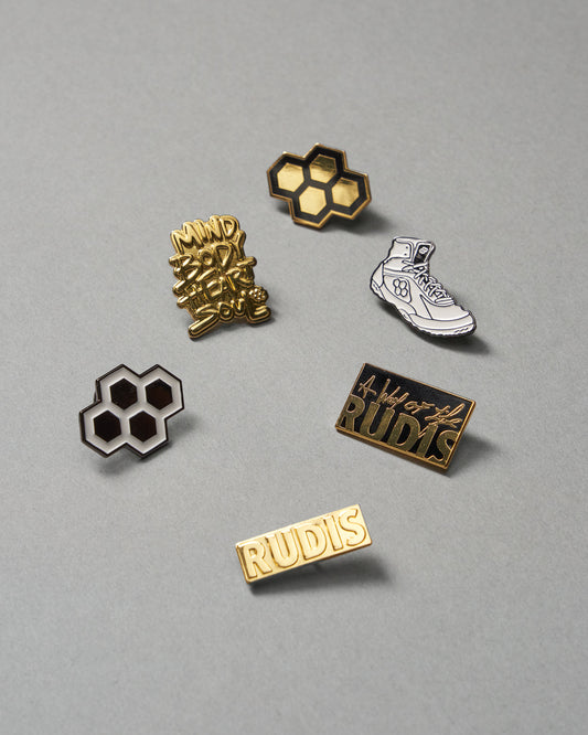 RUDIS 6 Pack Enamel Pins