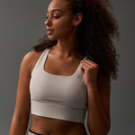 RUDIS Impact Padded Sports Bra - Bone