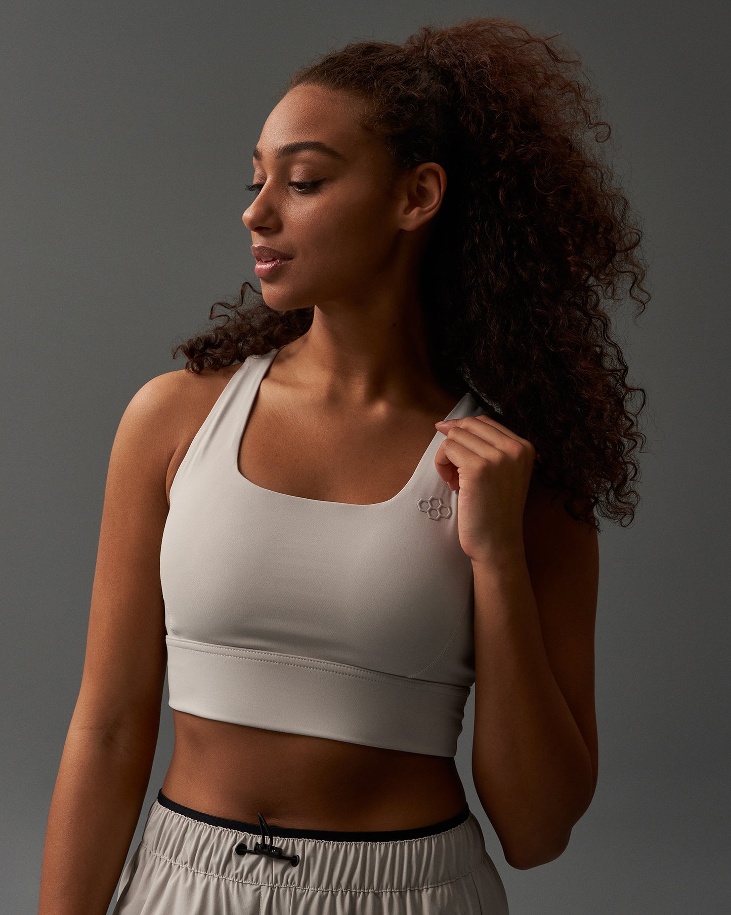 RUDIS Impact Padded Sports Bra - Bone