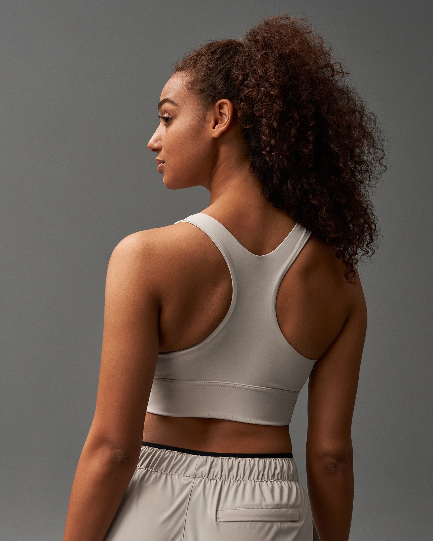 RUDIS Impact Padded Sports Bra - Bone