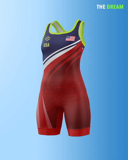 RUDIS The Dream Girl's Elite Wrestling Singlet