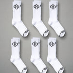 RUDIS White Cushion Crew Socks (6 Pair)