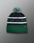 Wrestling Fold Over Beanie - Black/Green/White