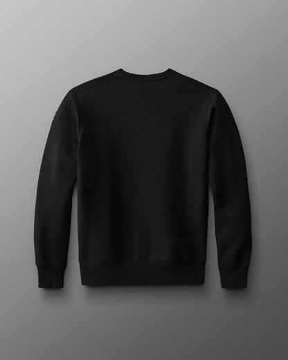 Pull ras du cou en polaire confortable - Noir