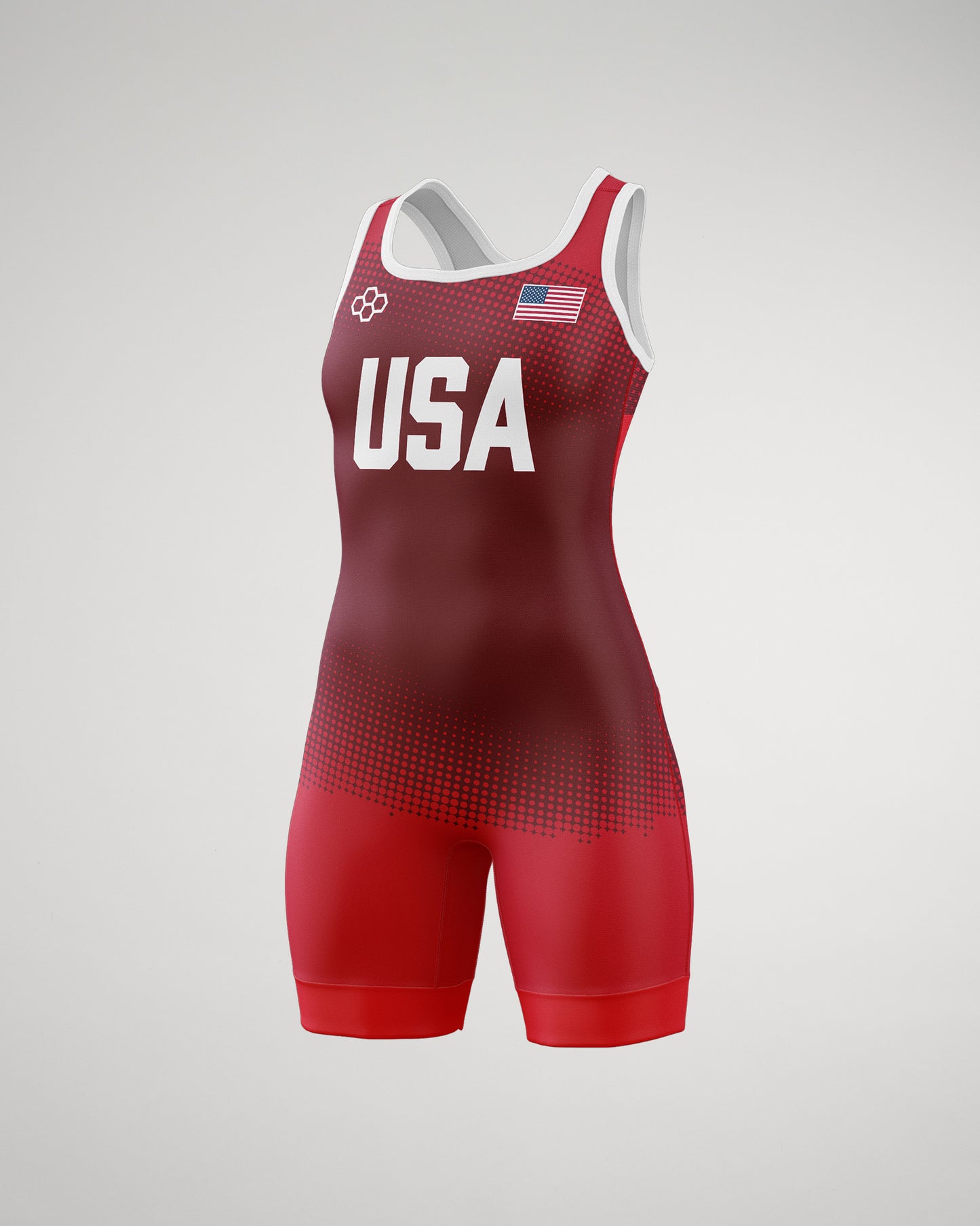 USA Triumph Girl's Elite Wrestling Singlet