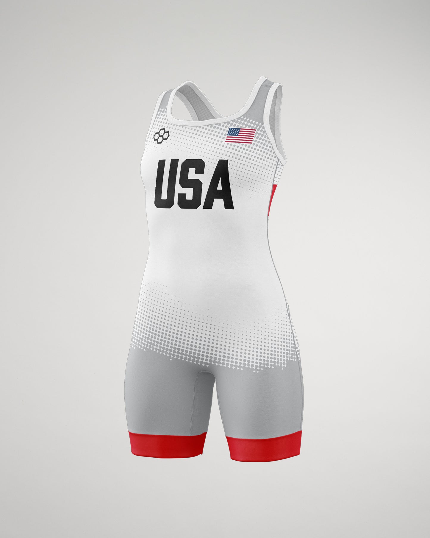 USA Triumph Girl's Elite Wrestling Singlet