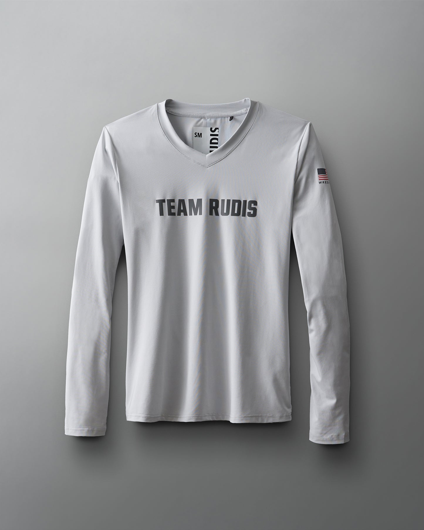 T-shirt à manches longues et col en V pour femme Team RUDIS Performance