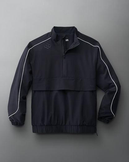 RUDIS 1/4 Zip Windbreaker - Black