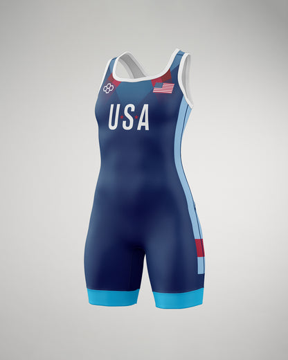 USA Pride Girl's Elite 2.0 Wrestling Singlet