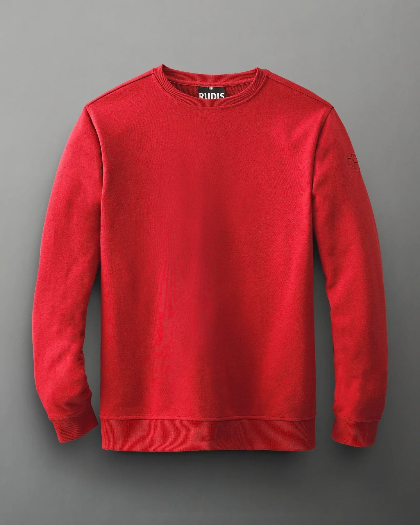 Rudis Elite Terry Youth Crewneck - Red