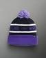 Team Wrestling Fold Over Beanie - Black/Purple/White