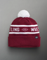 Team Wrestling Fold Over Beanie - Maroon/White