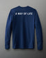 A Way of Life Teams Long Sleeve - Navy