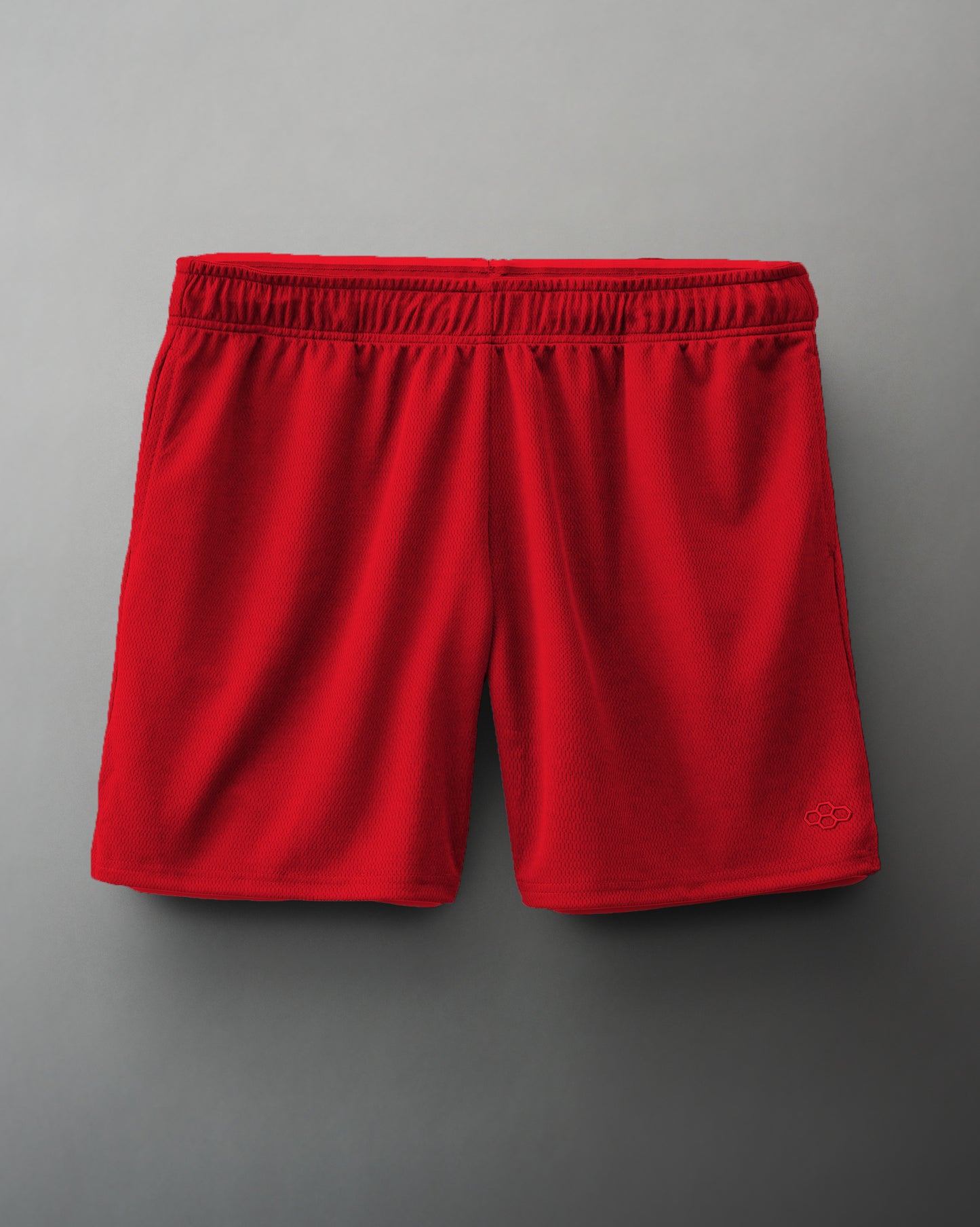 Short en maille RUDIS 6" 2.0 pour jeunes - Rouge