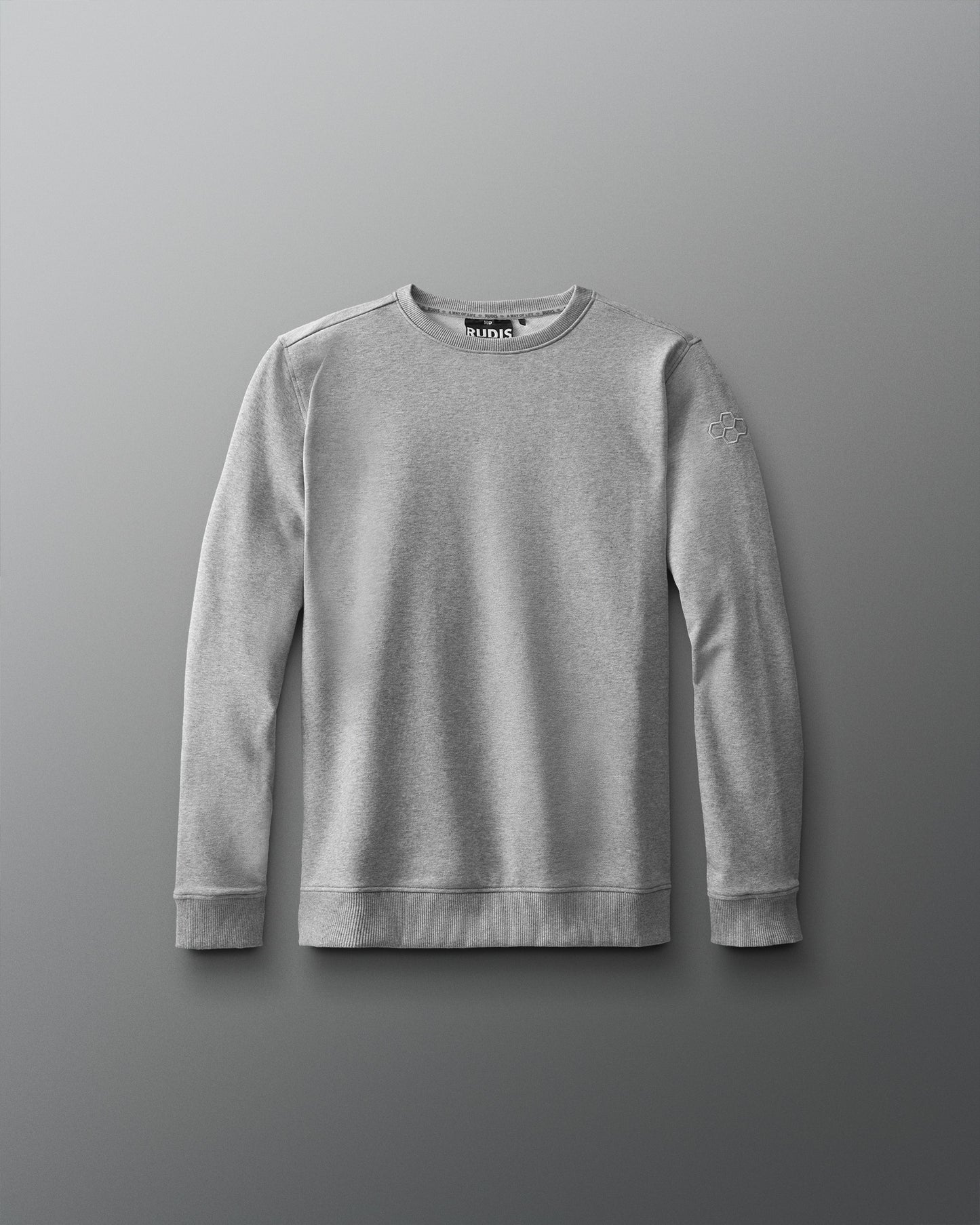 Rudis Elite Terry Youth Crewneck - Athletic Heather Gray