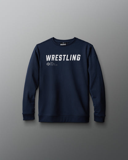 RUDIS Wrestling Slanted Youth Crewneck