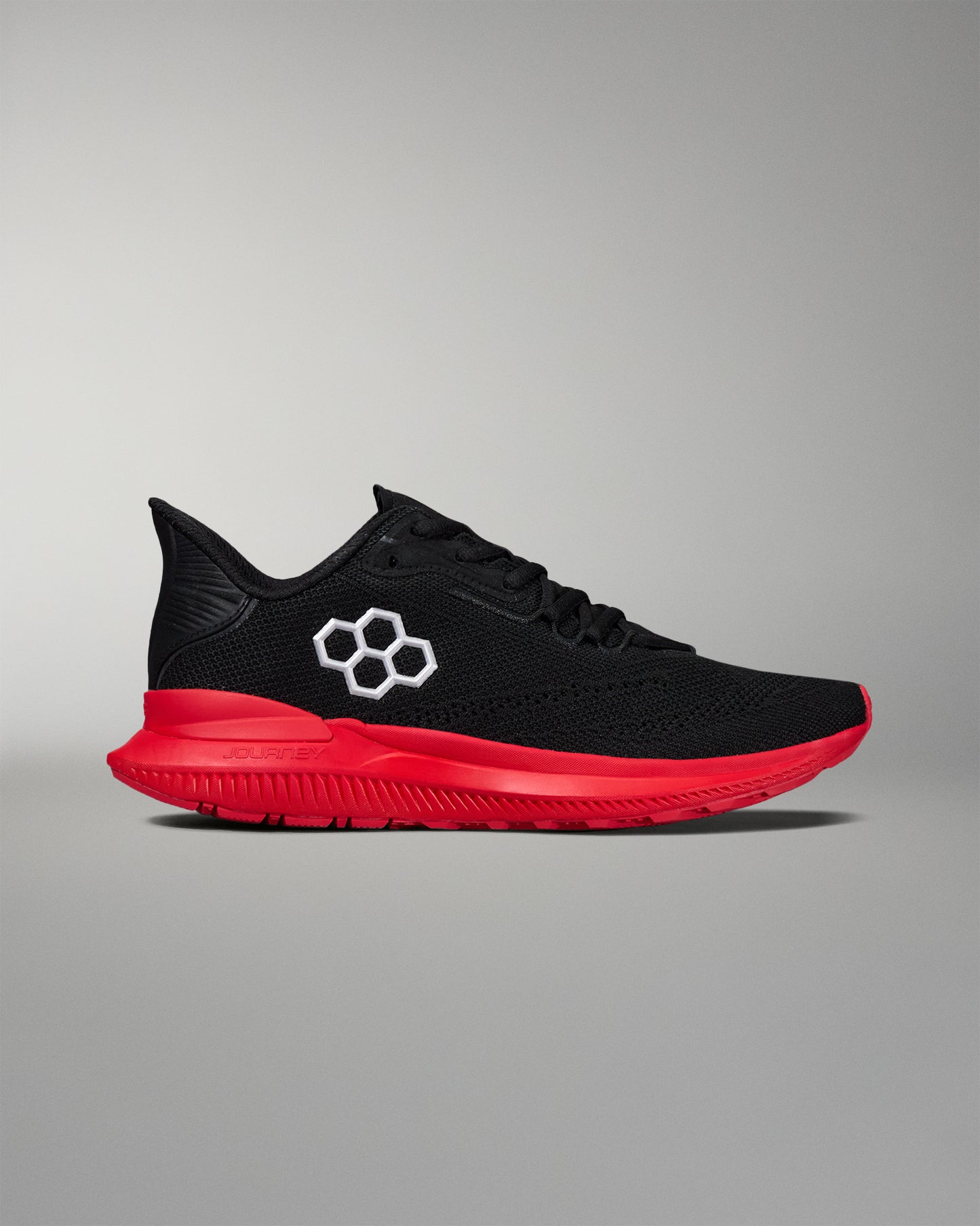 RUDIS Journey Knit Adult Training Shoes - Black/Red