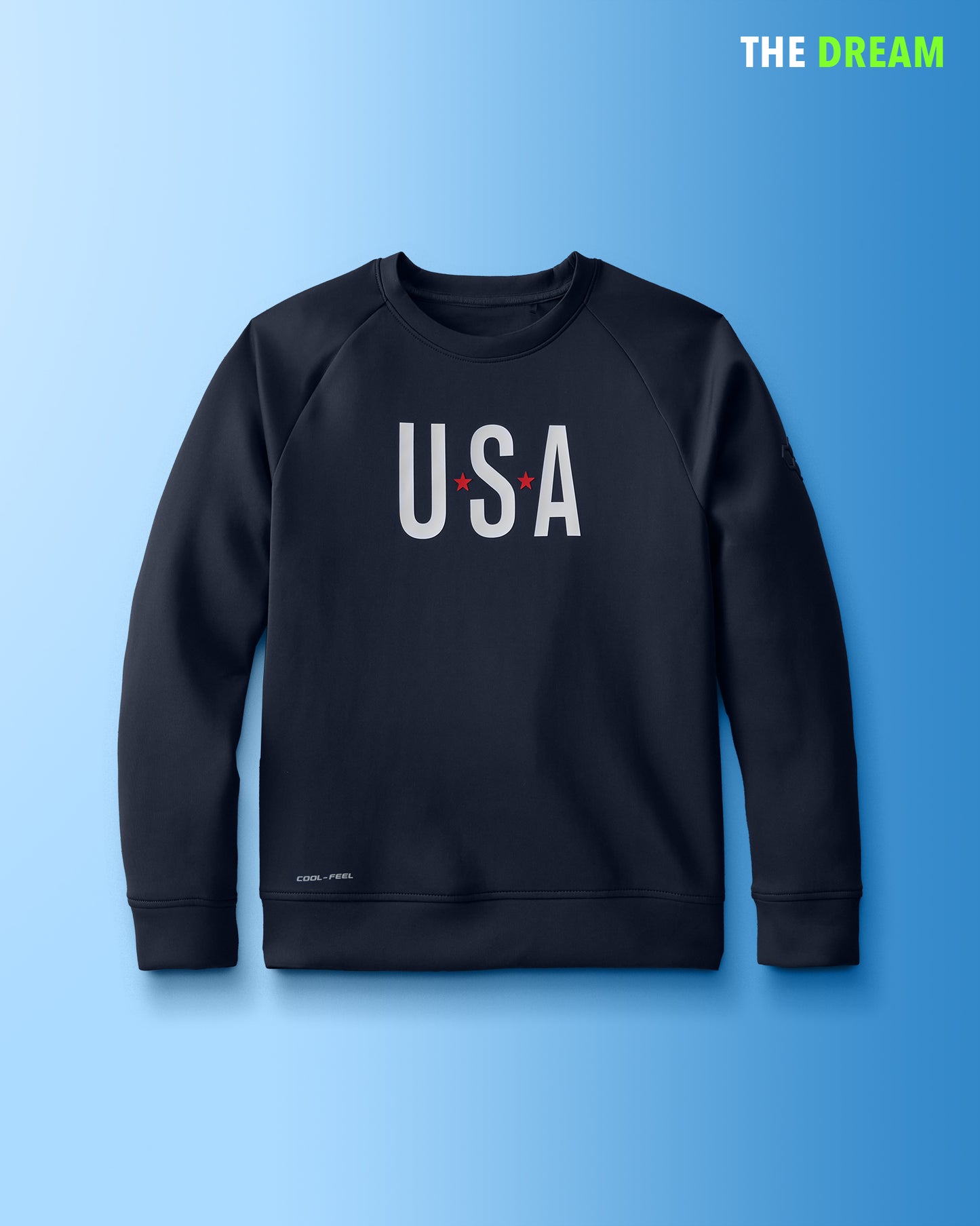 USA COOL-FEEL Youth Crewneck