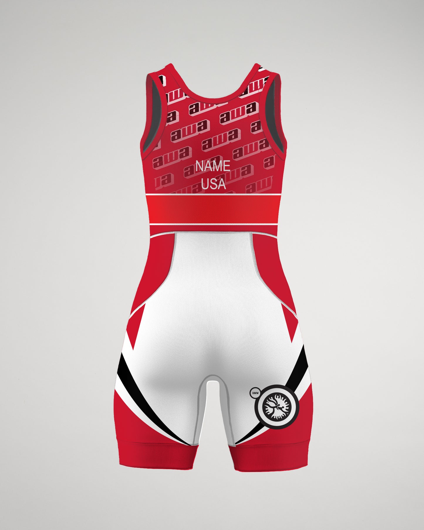 Women's Elite Singlet-Women's--AWA - RED