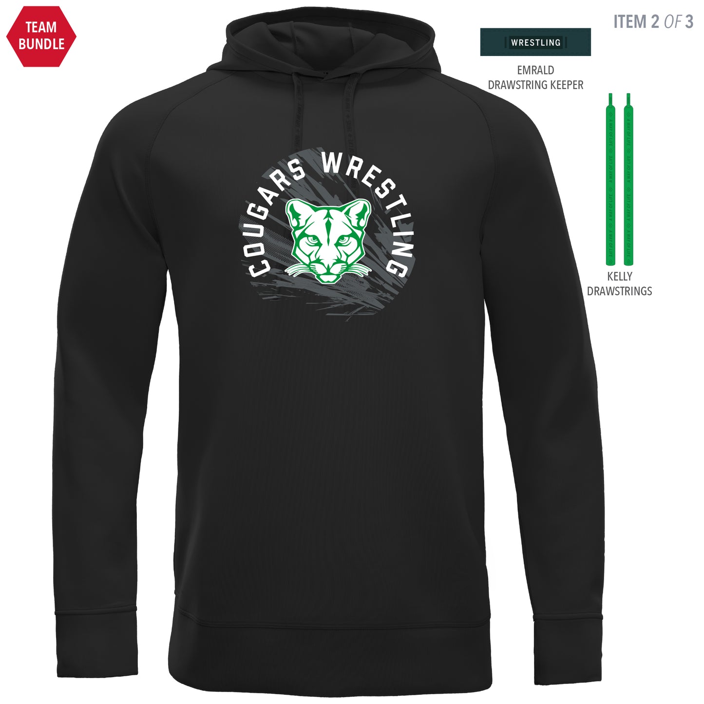 Cool-Touch Hoodie-Unisex--Cougar Wrestling